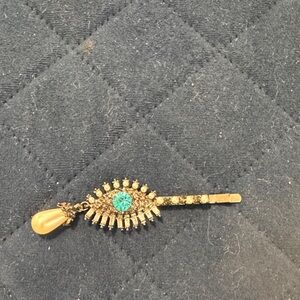 ✨Eye Design Hair Clip with Turquoise and Black Accents